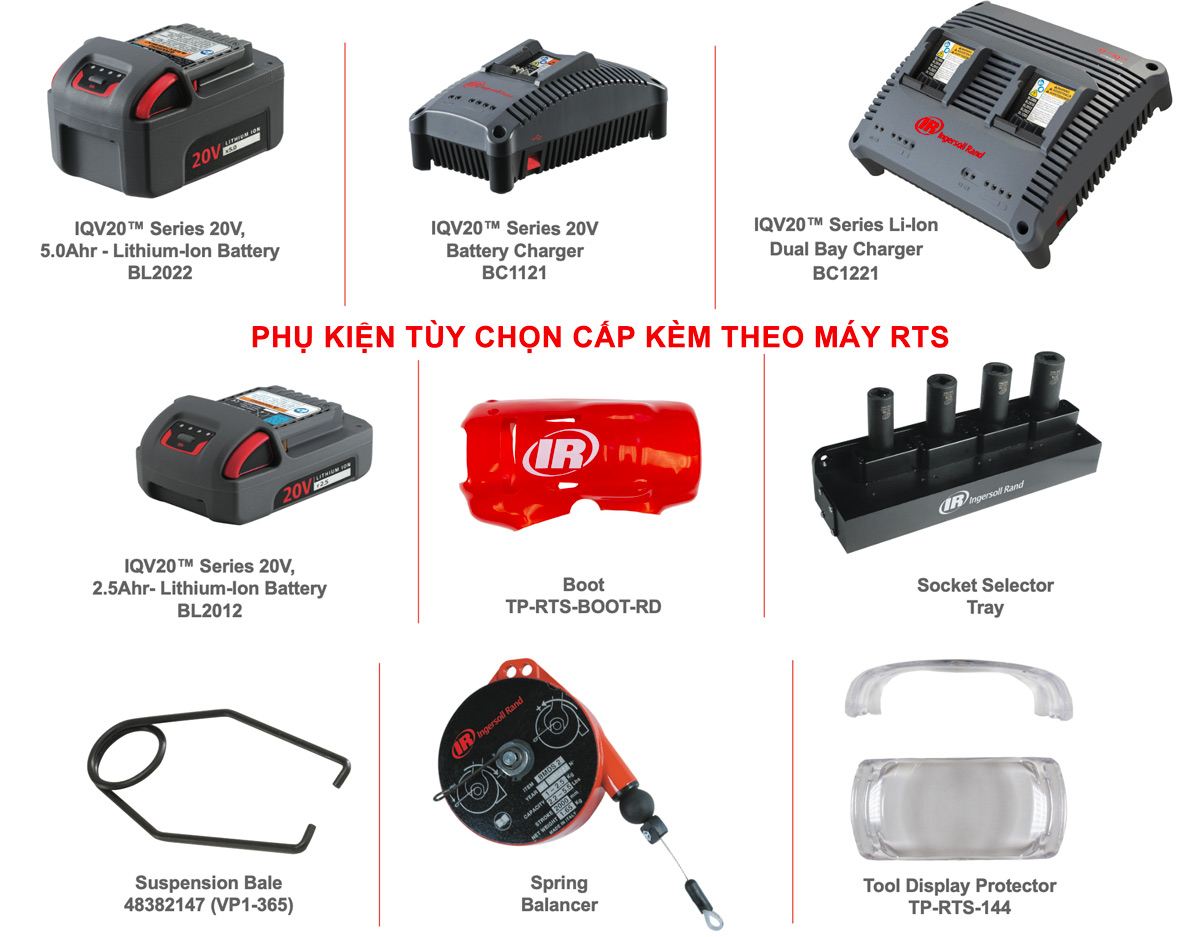 Phụ kiện máy siết RTS Connect ingersoll rand usa