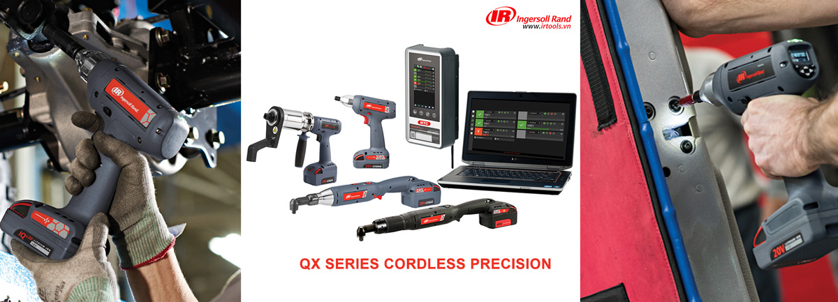 máy siết lực chính xác bu lông đai ốc dùng pin QX series ingersoll rand usa