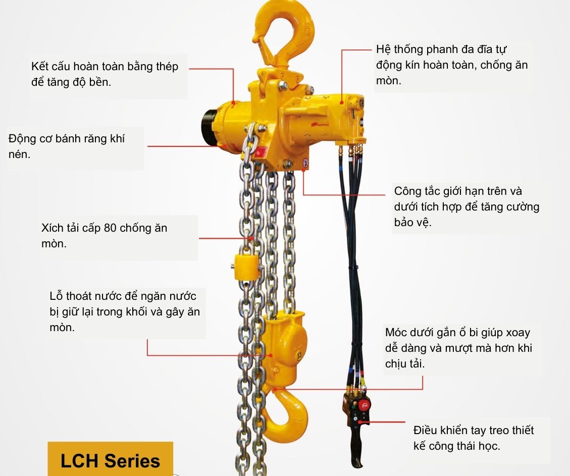 Pa lăng thuỷ lực LCH Series Ingersoll Rand