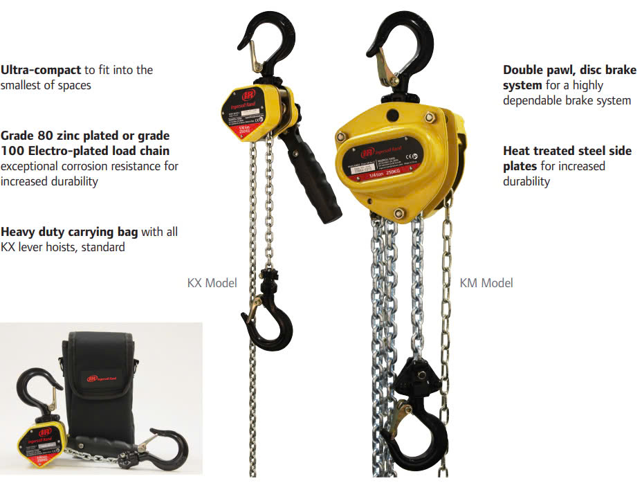 Pa Lăng Xích Lắc Tay Ingersoll Rand KL Series (0.75 - 9 tấn)