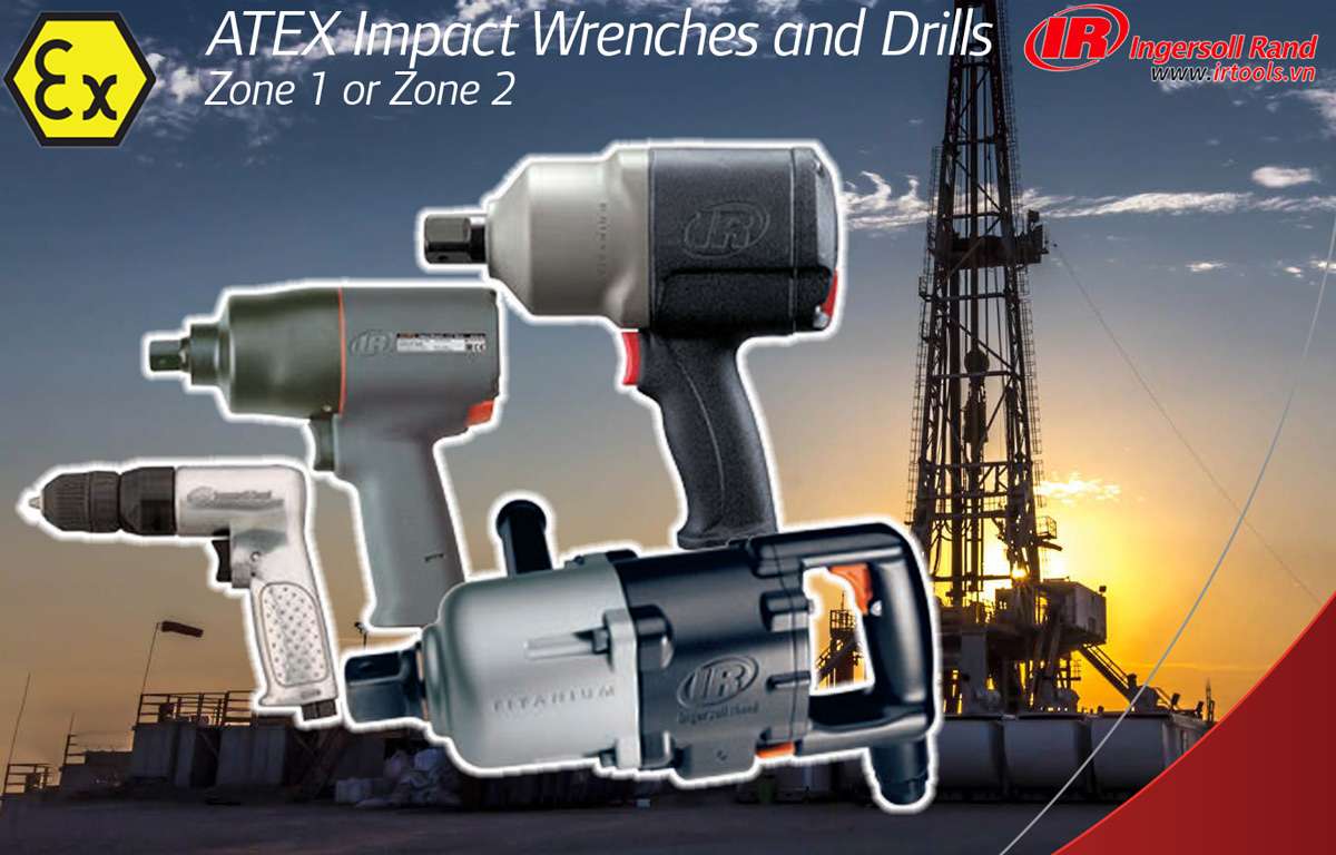 súng siết bulong phòng chống cháy nổ chuẩn ATEX Zone 1