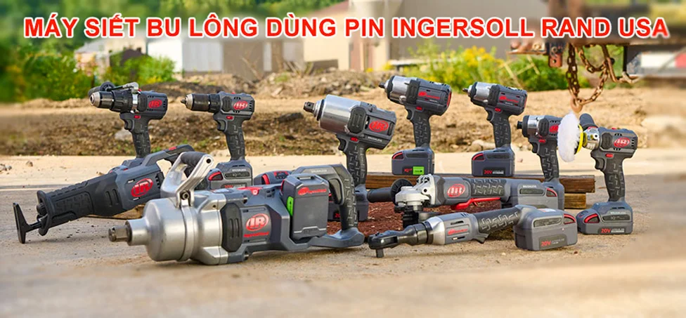 máy siết bulong pin, máy khoan pin Ingersoll Rand