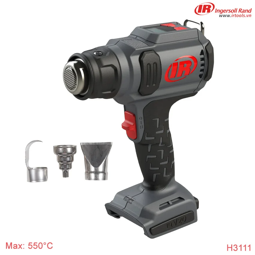 Súng khò nhiệt 550 độ dùng pin, màn hình LCD H3111